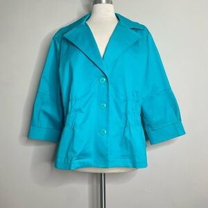 JOAN RIVERS Classics Collection Cinch Waist Button Down Jacket